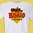 Personalized Bingo Player T-shirt